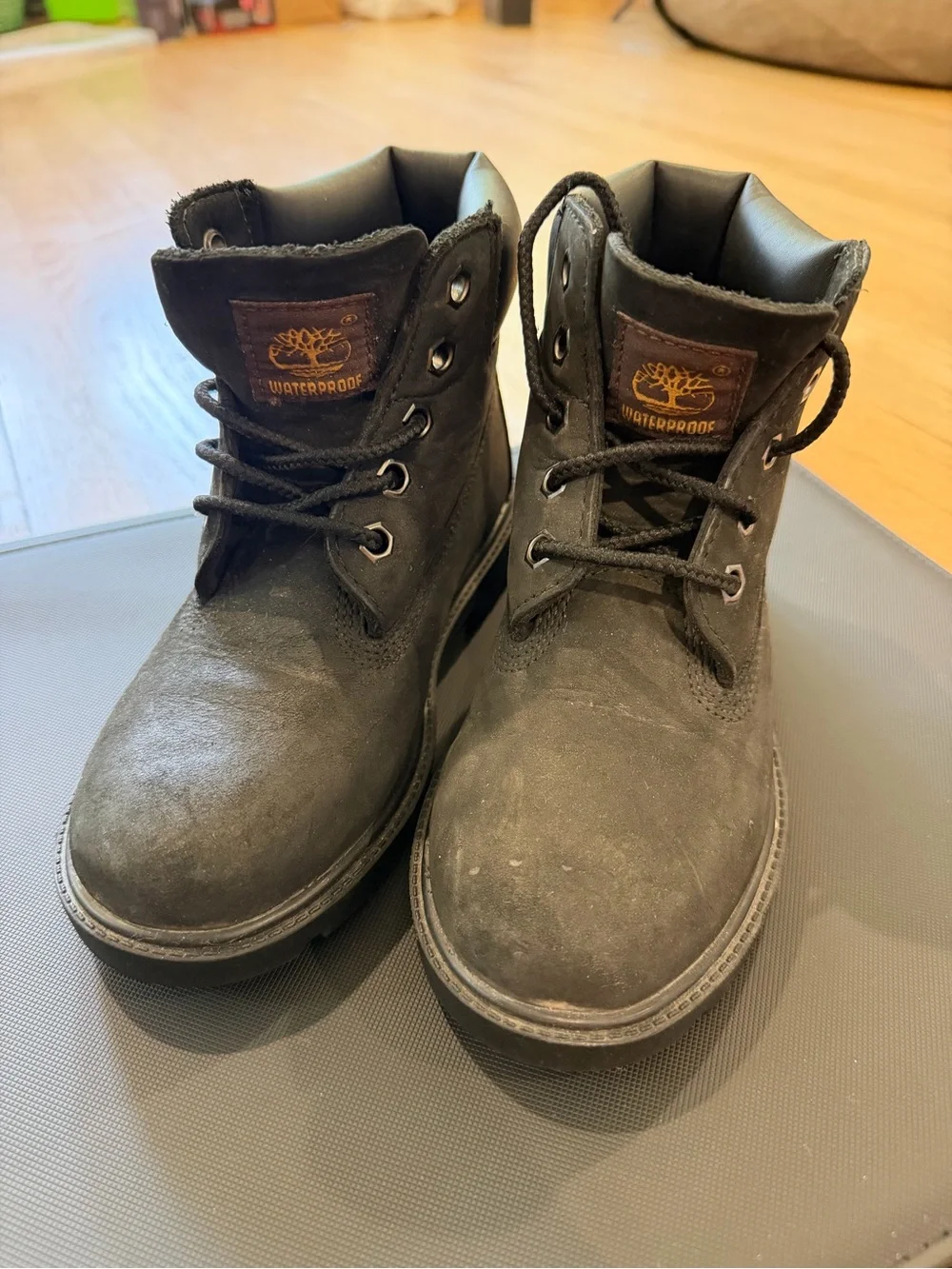 Timberland Waterproof Mens Black Suede Boots
